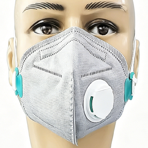 <span class=keywords><strong>Masque</strong></span> FFP3 KN95 avec valve et sangle de tête sécurisée, <span class=keywords><strong>masque</strong></span> facial jetable pliable à 6 couches <span class=keywords><strong>pour</strong></span> les secteurs industriels lourds - Product Image 1