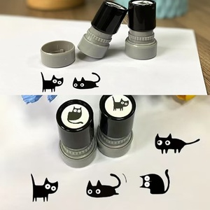 Set di timbri per gatti sensibile alla luce premio per studenti della scuola elementare per bambini piccoli cartoni animati per ufficio confezione regalo - Product Image 6