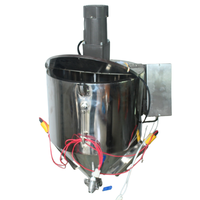 Cuve de mélange conique pour liquides chauffants et isolants, avec agitateur électrique intégré, pour l'emballage de pâtes