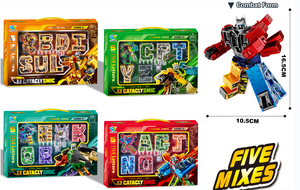Set <span class=keywords><strong>de</strong></span> <span class=keywords><strong>Robots</strong></span> <span class=keywords><strong>de</strong></span> Plástico Transformables <span class=keywords><strong>5</strong></span> en 1 con Coches, Bloques <span class=keywords><strong>de</strong></span> Construcción, Juguete Educativo DIY <span class=keywords><strong>para</strong></span> <span class=keywords><strong>Niños</strong></span> - Product Image 4