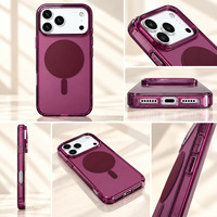 Coque de téléphone magnétique transparente motif sucette mignonne pour iPhone 18 / 17 Pro Max / 18P, compatible avec le chargement sans fil et antichoc – Vente en gros