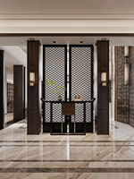 Séparation d'entrée d'écran moderne en acier inoxydable or rose conception creuse de treillis étanche pour la décoration de la maison diviseur de pièce de porche