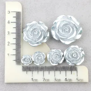 Cabochons en résine brillante en forme de rose pour loisirs créatifs, embellissements pour scrapbooking et fabrication de cartes - Product Image 4