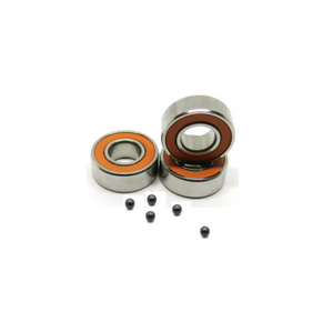 <span class=keywords><strong>ลูก</strong></span>ปืนไฮบริดเซรามิกสแตนเลส ABEC7 3x10x4 มม. ซีลยางสีส้ม สำหรับรอกตกปลา รุ่น S623-2RS พร้อมลูกปืน Si3N4 - Product Image 1