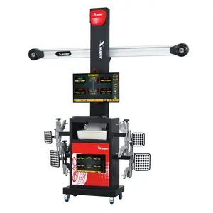 Aligneur 3d de machine de roue d'alignement de haute définition de caméra industrielle avec des pinces de roue à quatre points pour l'atelier