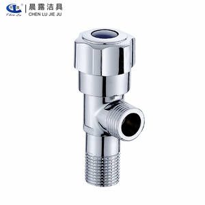 วาล์วควบคุมน้ำแบบมุมฉาก ชุบโครเมียม เกลียวตัวผู้ 4 จุด สำหรับเครื่องทำน้ำอุ่นในห้องน้ำ - Product Image 1