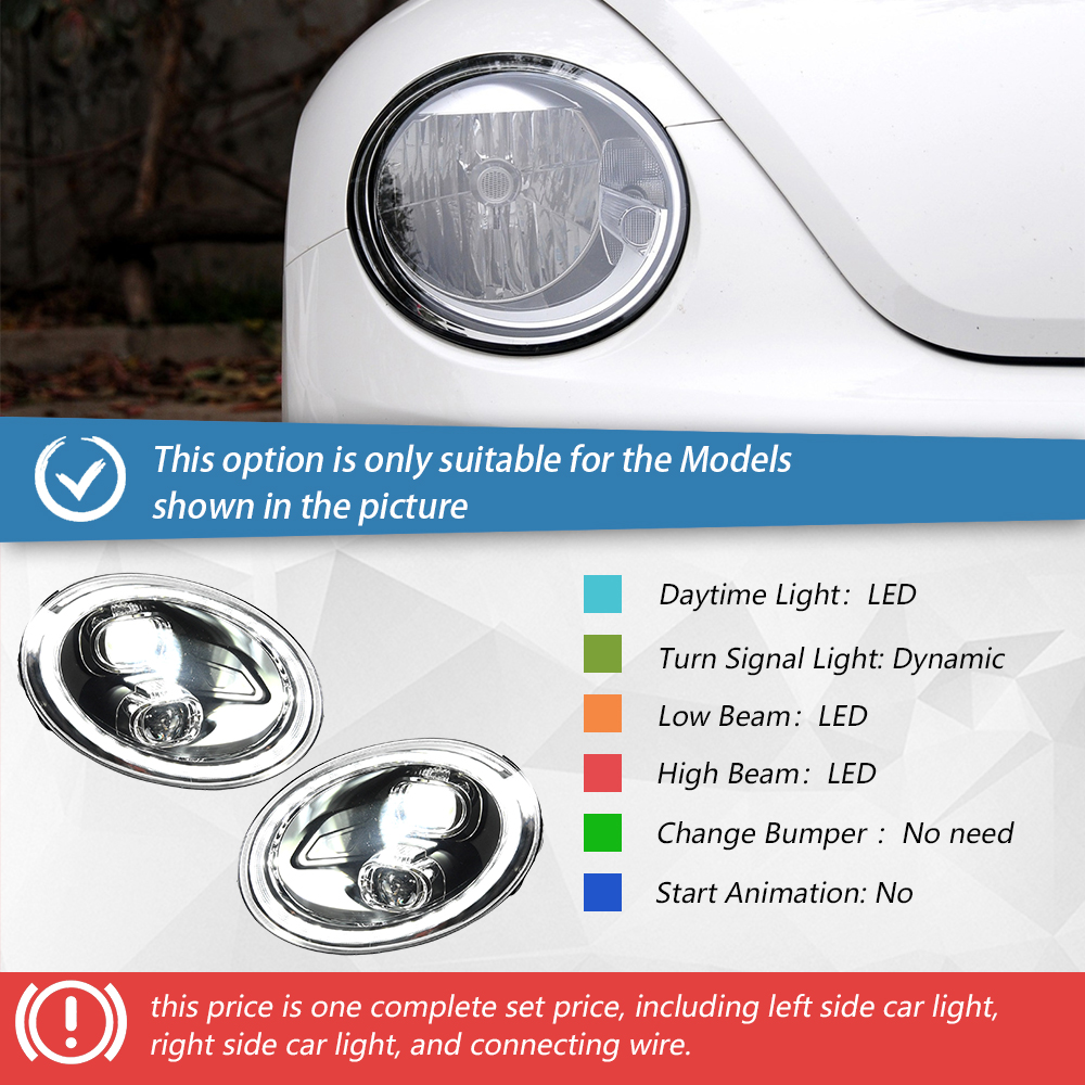 Car headlamp one set