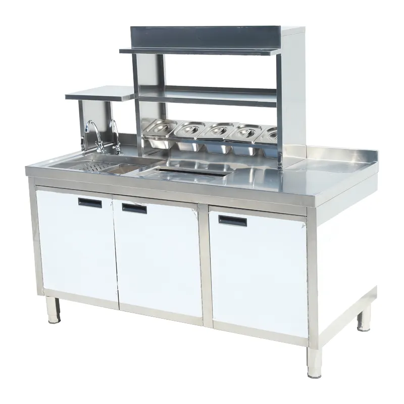 High Quality Work Table Kitchen EquipmentKitchen Bar Counter DesignsCupboard with sink