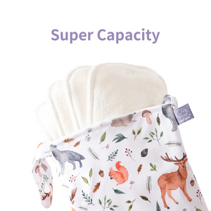 Custom recém-nascido <span class=keywords><strong>Baby</strong></span> <span class=keywords><strong>Care</strong></span> Waterproof Tote <span class=keywords><strong>Bag</strong></span> Poliéster Múmia Carrinho Molhado Saco com Padrão Impresso - Product Image 4