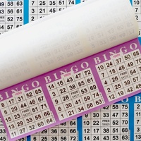 Tarjetas de Papel Offset para Juego de Bingo, Descuentos por Volumen, Colores Variados, Impresión Digital, Laminación de Película, Tarjetas de Visita Personalizables