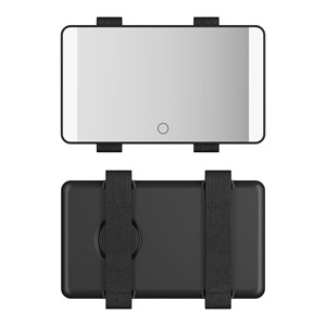 Portable Manufacturers Black Custom Logo Make up Makeup Vanity <strong>Mirror</strong> With Led Lights <strong>Car</strong> Sun Visor <strong>Mirror</strong> - Product Image 1
