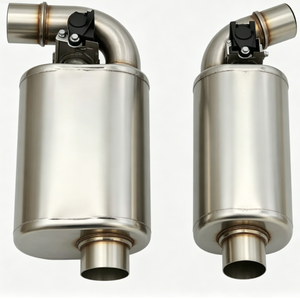Système d'échappement universel AsiaLink en acier inoxydable de 1,5 mm d'épaisseur avec silencieux à valve et contre-pression pour <span class=keywords><strong>voiture</strong></span> modifiée - Product Image 5