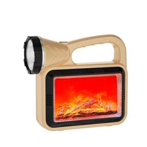 Lámpara solar portátil para exteriores con luz LED de llama simulada para camping y uso laboral, batería de 2400 mAh, vida útil de 25000 horas - Product Image 5