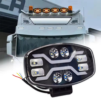 Phare de travail LED moderne 10'' à faisceau haut/bas, DRL dynamique ambre, 12V-24V-36V, feux de conduite et projecteur pour 4x4, camion, SUV, tout-terrain