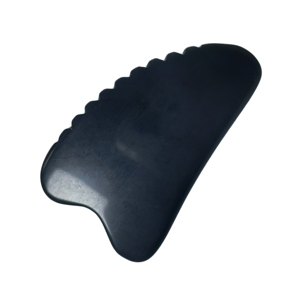 Tabla de Obsidiana con Borde Dentado para Masaje Facial Gua Sha, Reduce la Hinchazón y las Líneas Finas - Product Image 4