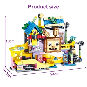 405 pièces marbre course parc d'attractions blocs de construction ensemble tige bricolage assemblage labyrinthe piste rouleau balle briques Construction bâtiment <span class=keywords><strong>jouet</strong></span> - Product Image 5