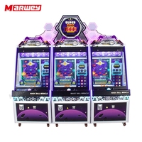 Marwey nouveauté boule magique à pièces Miracle boules de poussée Machine de jeu centre de jeu loterie billet balle poussant la Machine de jeu