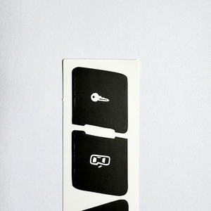 Autocollants de réparation pour bouton de commande de verrouillage de porte de voiture, noir mat, pour Audi A3L, gauche et droite, intérieur, ventouse en PVC - Product Image 1