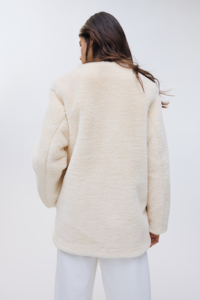 Chaqueta de Maternidad con Bolsillos para Usar Antes y Después del Bebé, Chaqueta de Forro Polar, Abrigo <span class=keywords><strong>Parka</strong></span> para Mujer, Chaqueta de Invierno de Lujo para Lactancia, 100% Poliéster - Product Image 3