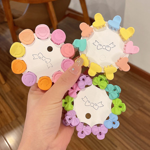 BELLEWORLD Lot de 10 pinces à <span class=keywords><strong>cheveux</strong></span> en acétate multicolores et multi-styles, petites pinces requin, accessoires capillaires mignons pour bébés filles - Product Image 4