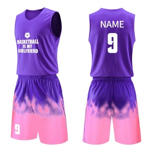 La fábrica fabrica <span class=keywords><strong>camisetas</strong></span> de <span class=keywords><strong>baloncesto</strong></span> baratas de secado rápido y transpirable Sublimación completa <span class=keywords><strong>Junior</strong></span> Team Basketball Set - Product Image 6