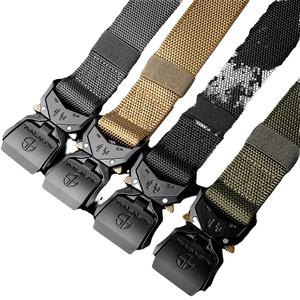 Alien Snail Ceinture tactique d'extérieur pour hommes avec boucle en alliage d'aluminium pour lunettes Casual Elastic Tresed Canvas Motorcycles Accessories - Product Image 1