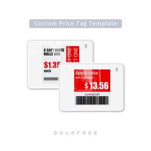 SOARFREE 1,54 pulgadas IP54 tienda minorista pantalla inalámbrica de tinta electrónica etiqueta de precio digital ESL Etiqueta de estante electrónico para tienda de supermercado - Product Image 5
