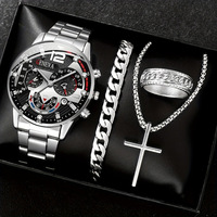 Montre pour homme en alliage de luxe personnalisée avec cadran lumineux |   Montre-bracelet élégante à quartz analogique - Cadeau idéal pour Noël et la Saint-Valentin