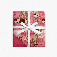 Couverture matelassée en bambou multi-motifs pour enfants, respirante et légère, idéale pour les séances photo et l'usage quotidien
