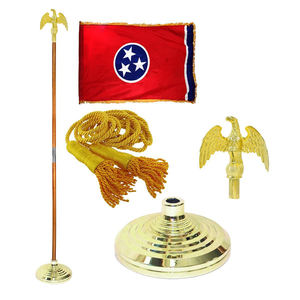 2. 2.6 . Mástil <span class=keywords><strong>de</strong></span> Bandera Estadounidense <span class=keywords><strong>de</strong></span> Acero Inoxidable <span class=keywords><strong>de</strong></span> <span class=keywords><strong>3</strong></span> m con Base <span class=keywords><strong>de</strong></span> <span class=keywords><strong>Madera</strong></span> y Águila Dorada - Product Image 2