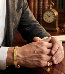 Fashion Jewelry Gold Plated <b>Men's</b> Kada Classic Design Traditional Bracelet for <b>Men</b> Premium Ethnic Wrist Accessory for Daily Wear - Product Image 6