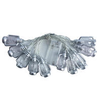 Guirlande lumineuse LED vintage multicolore style lampe à paraffine, créative, pour ambiance de chambre, Noël et décorations féeriques