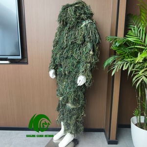 Combinaison de camouflage 3D Ghillie <span class=keywords><strong>pour</strong></span> la <span class=keywords><strong>chasse</strong></span>, tactique et <span class=keywords><strong>d</strong></span>'extérieur, comprenant veste, pantalon, capuche et sac de transport <span class=keywords><strong>pour</strong></span> forêt, bois et <span class=keywords><strong>d</strong></span>ésert - Product Image 4