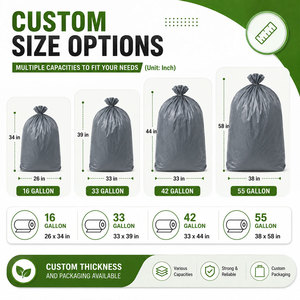Commercial Waste <b>Bags</b> Pet Waste Black Foldable Shopping <b>Compost</b> Food Organic Human Dog Waste Plastic <b>Bags</b> Recyclable Heat Seal - Product Image 2
