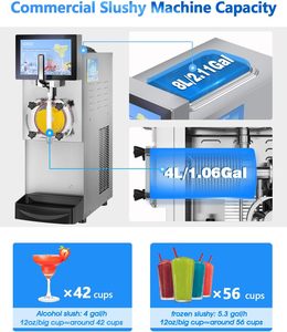 Nhà 12L * 1 xe tăng <span class=keywords><strong>Slush</strong></span> máy có ga đông lạnh <span class=keywords><strong>Slush</strong></span> Maker máy với chức năng làm sạch tự động - Product Image 3