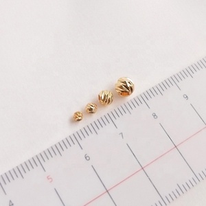 Componentes de Joyería al por Mayor, Bolas Redondas de Diferentes Tamaños, Chapadas en Oro de 18k, para <span class=keywords><strong>Hacer</strong></span> <span class=keywords><strong>Pulseras</strong></span> Hechas a Mano - Product Image 3