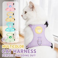 Harnais de sécurité réglable pour chat avec laisse, anti-évasion, pour chats de petite et moyenne taille