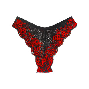 Summer New Product Women's Fashion Lace Embroidery Colored Sexy Underwear Temptation <b>Thong</b> Women's Clothing - Product Image 4