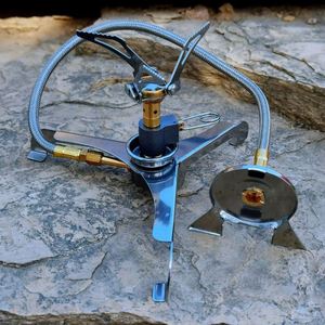 Estufa Portátil para Acampar y Hacer Picnic, Resistente al Viento, con Adaptador para Cartucho de Propano, Plegable - Product Image 6