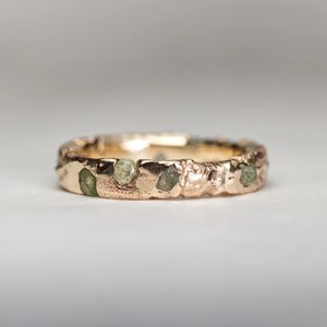 แหวนเพชรสีทอง14K,แหวนทองประดับเพชร - Product Image 1