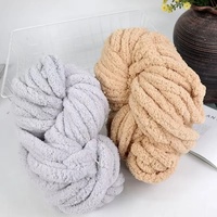 Factory Direct 100% Polyester Super Soft Hand Knitting Yarn for Blanket Scarf Crochet DIY Crafts Wholesale