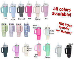 Tumbler en acier inoxydable de 40 oz expédié des États-Unis pour gravure laser personnalisée, poignée flexible, <span class=keywords><strong>mug</strong></span> de voyage pour infirmières, utilisation de l'eau H1.0 - Product Image 4