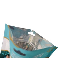 Sacs d'emballage pour friandises pour chiens, en plastique laminé haute barrière, transparents, avec fermeture éclair frontale, vente en gros d'usine, haute qualité
