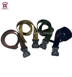 Cinturón de nailon de alta calidad con hebilla táctica de plástico, cinturón de cintura para <span class=keywords><strong>hombre</strong></span>, cinturón de soporte de cintura de tela resistente para accesorios de bolsa - Product Image 5