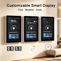 LANBON Tuya Smart Home LCD Touch Panel 1 Gang Smart Dimmer Wall Light Switch Tuya WiFi Zigbee Compatible avec Alexa Google Home