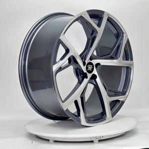 <span class=keywords><strong>ล้อ</strong></span>แม็กซ์ Happy Tiger แบบฟอร์จสั่งทำพิเศษ 5x114.3 สำหรับรถยนต์ ขนาด 16-20 นิ้ว ขอบเว้า ขัดเงาสี<span class=keywords><strong>เงิน</strong></span> สำหรับรถ BMW Audi Porsche - Product Image 2