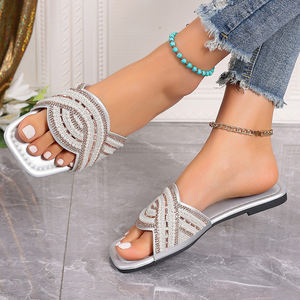 Sandalias planas de verano para mujer, elegantes, con punta abierta, cómodas para uso diario, tallas grandes. - Product Image 6