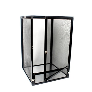 NOMOY PET 2020 nouveau noir En alliage D'aluminium <span class=keywords><strong>cage</strong></span> pour caméléon <span class=keywords><strong>cage</strong></span> grillagée 4 tailles <span class=keywords><strong>reptile</strong></span> <span class=keywords><strong>cage</strong></span> enclos NX-06 - Product Image 1