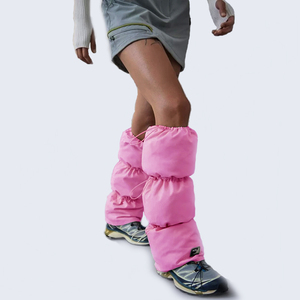 Wholesale Custom Hip Hop Style 90 Duck Down <strong>Leg</strong> <strong>Warmer</strong> Leggings <strong>Warmer</strong> Down Socks Winter Women Y2K <strong>Fur</strong> <strong>Leg</strong> <strong>Warmers</strong> - Product Image 3