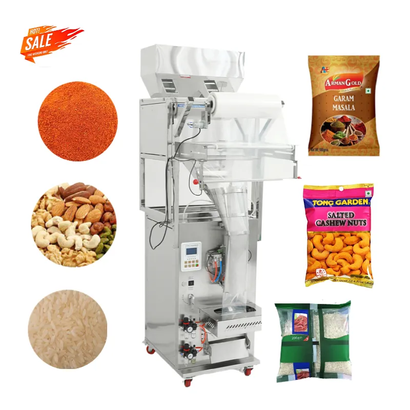 Máquina automática de embalaje para alimentos, 500g, 5kg, 1 kg, azúcar, té en polvo, aperitivos, maíz, harina de ñame, máquina de envasado de semillas vegetales